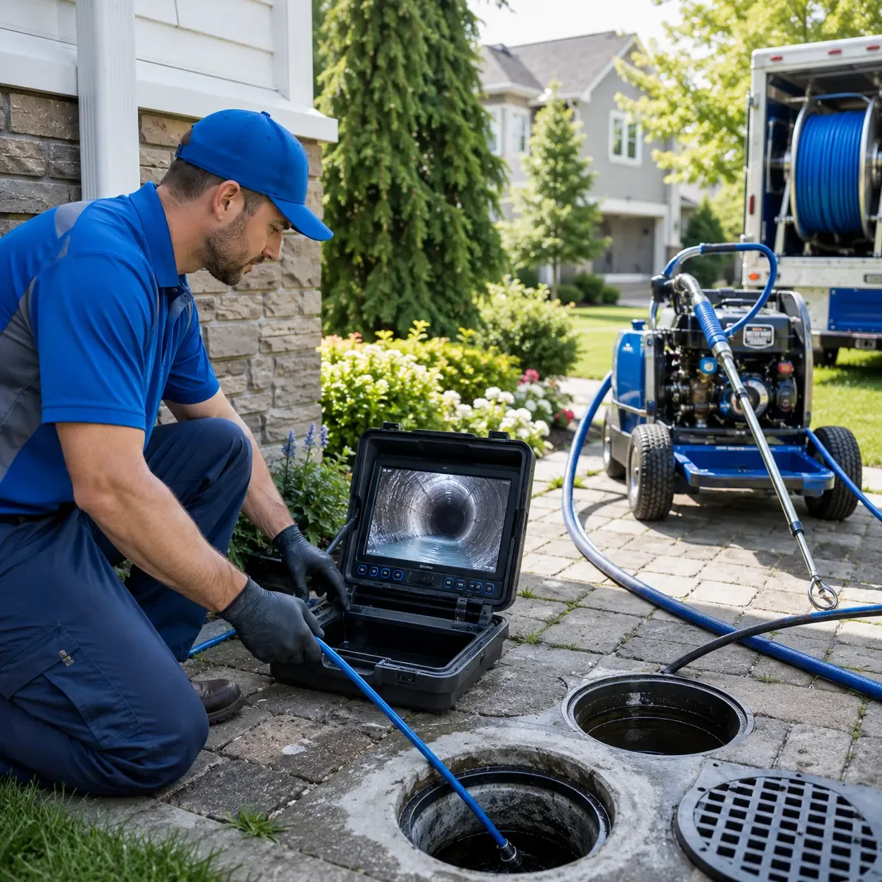 Outdoor drain cleaning professionals serving Friedens, PA