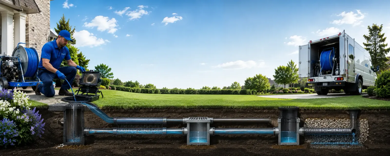 Outdoor drain cleaning information for Friedens, PA